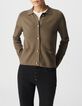 C&aacute;rdigan Chaqueta esp&iacute;ritu de punto caqui Mujer-2