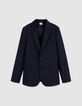 Veste de costume marine twill fantaisie Homme-6