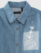 Boys’ lasered organic cotton denim shirt-2
