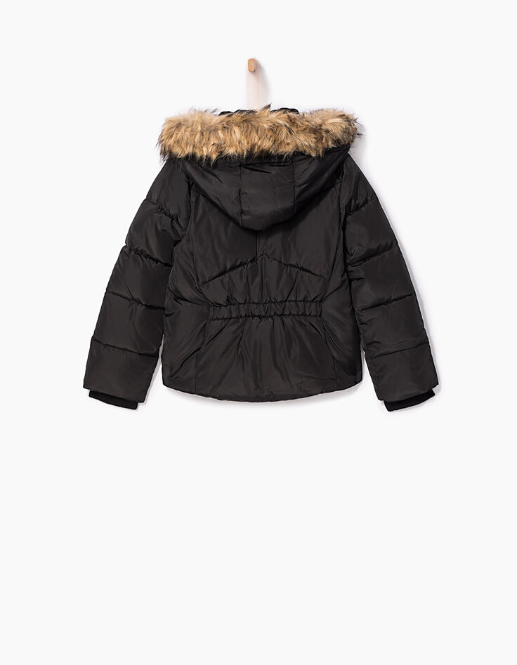 Chaqueta acolchada negra niña-4
