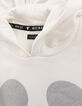 Sweat blanc Mickey argenté IKKS - MICKEY fille-5