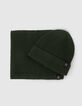Bronzefarbener Jungenrippstricksnood -4