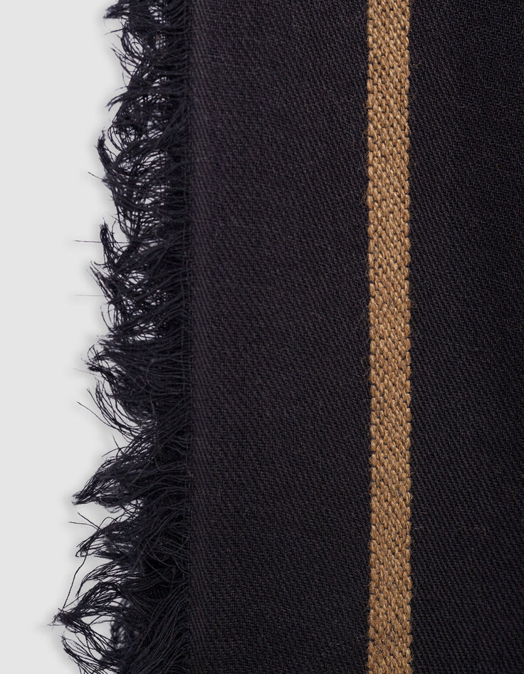 Foulard camel jacquard têtes de mort écrues Femme-4