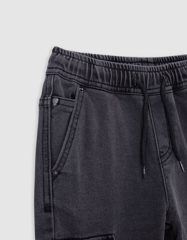 Jogger LOOSE gris denim battle niño-6 Jogger LOOSE gris denim battle niño-6