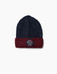 Boys’ two-tone beanie hat -1