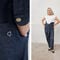 Gender Free-Jumpsuit in blauw WATERLESS jeans Uniseks - IKKS image number 2