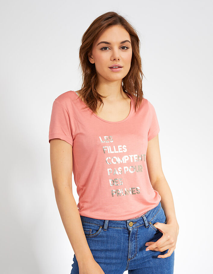 Tee-shirt Les filles comptent pas pour des prunes I.Code - I.CODE
