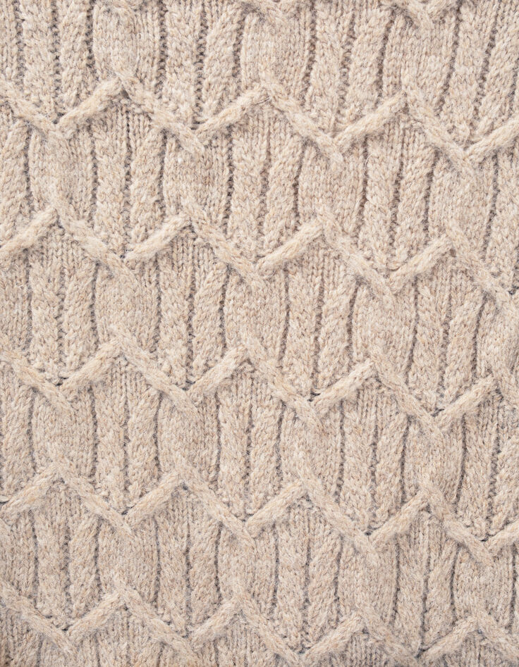 Men&rsquo;s concrete sweater with cable stitch on front-3