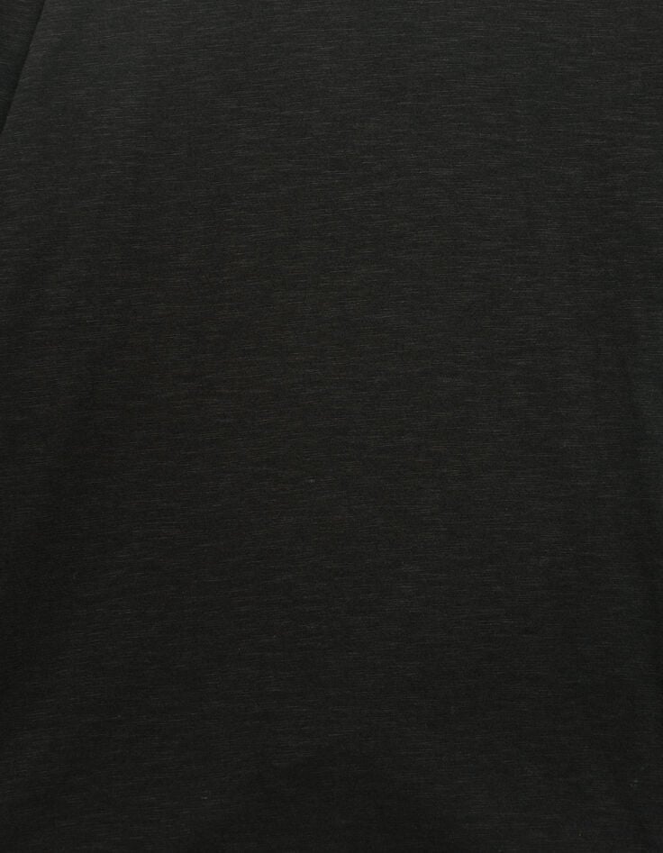 Camiseta manga larga negra algodón flameado hombre-7 Camiseta manga larga negra algodón flameado hombre-7