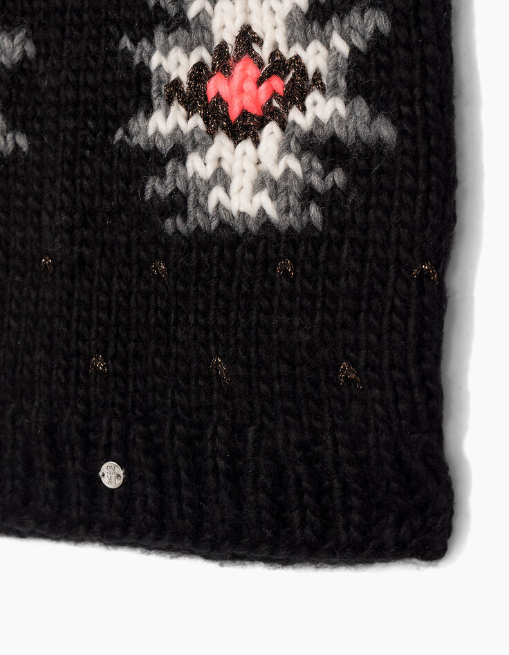 Girls' black snood-5
