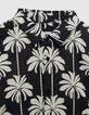 Chemise slim noire coton bio imprim&eacute; palmiers Homme-7