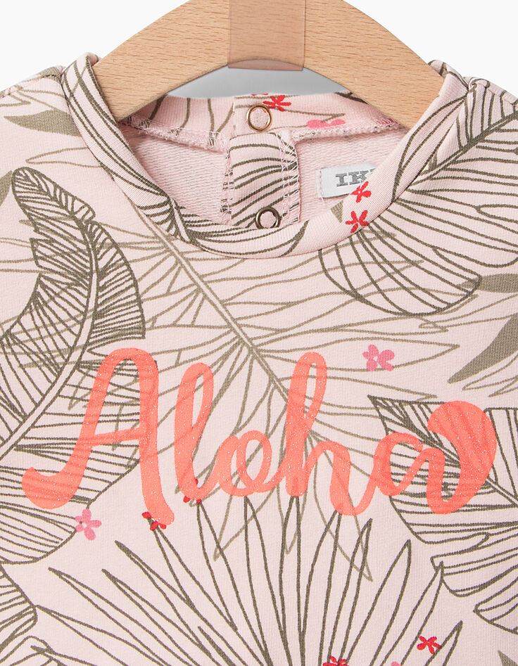 Sweat rose bébé fille-4 Sweat rose bébé fille-4