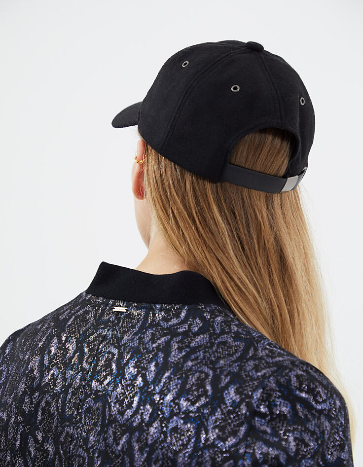 Women’s metallic jacquard short bomber jacket-3
