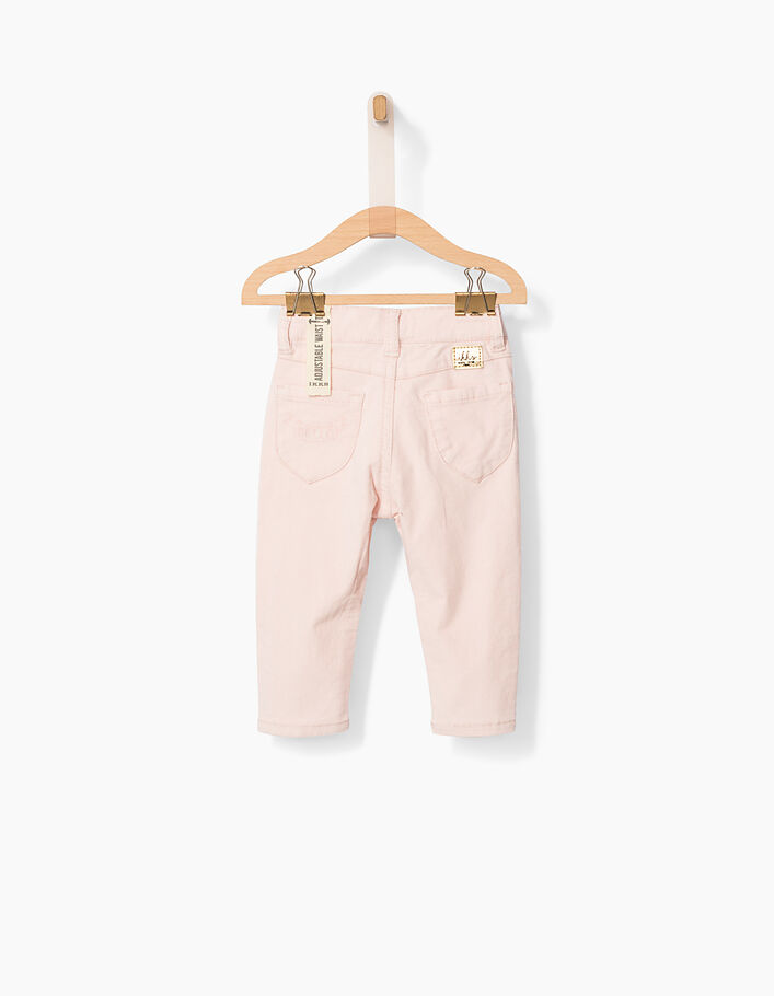 Baby girls' pink trousers