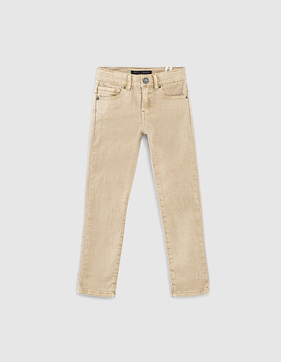 Jean slim beige moyen garçon  - IKKS