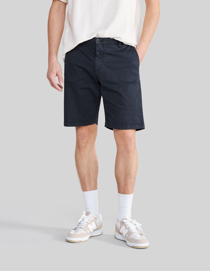Bermudas chino azul marino Hombre-2