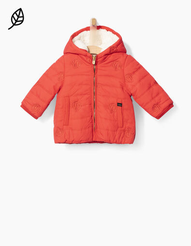 Doudoune corail fourrée avec broderies bébé fille - IKKS