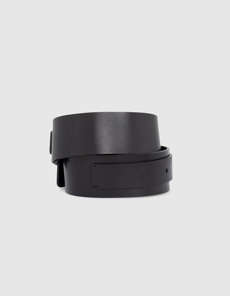 Women’s black belt with Western buckle-3