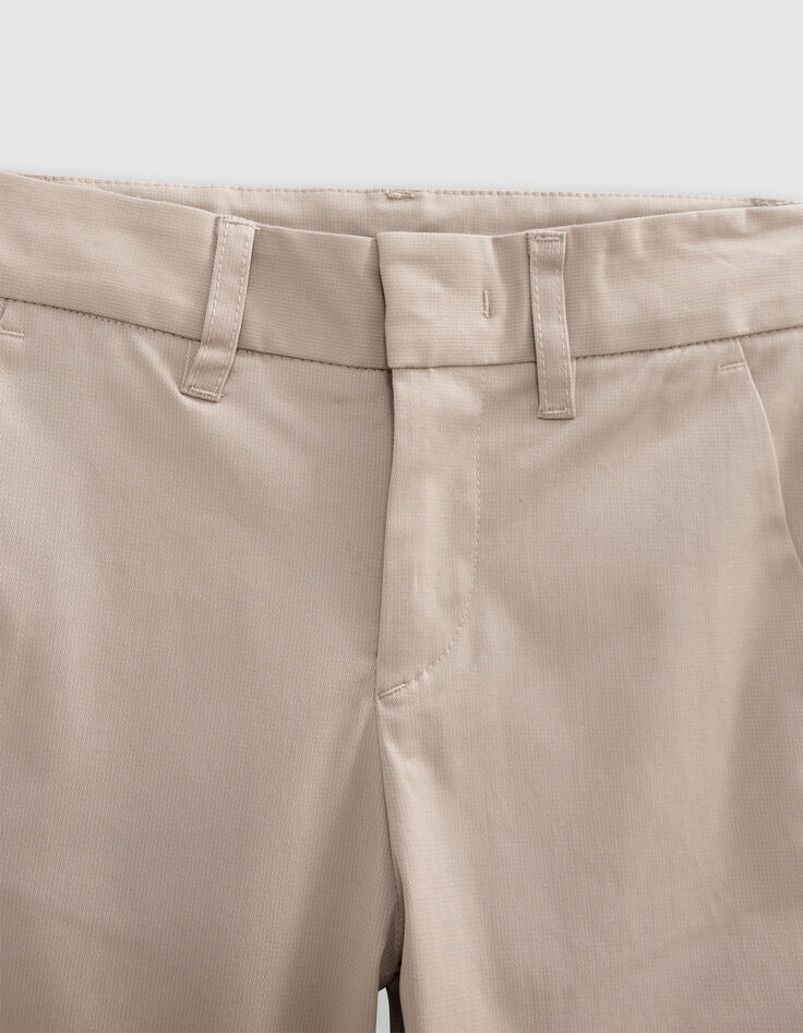 Bermuda de costume cérémonie beige garçon-2
