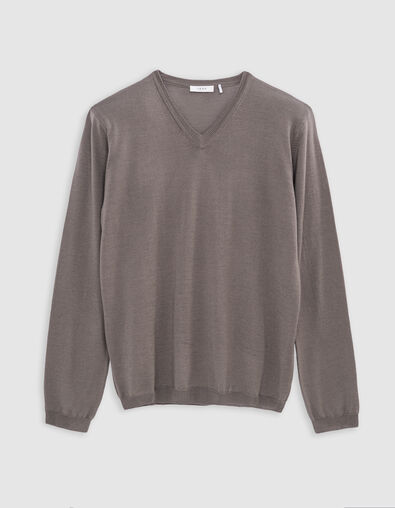 Pull tricot encolure V Homme - IKKS