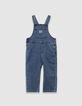 Set T-shirt en blauwe jeanstuinbroek babyjongens-9