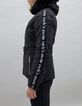 Women&rsquo;s black IKKSxDUVILLARD padded jacket + rock slogan-4