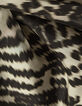 Lange zwarte jurk zebraprint Dames-6