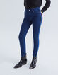 Women’s blue Cosy Fleece 7/8 slim jeans-5