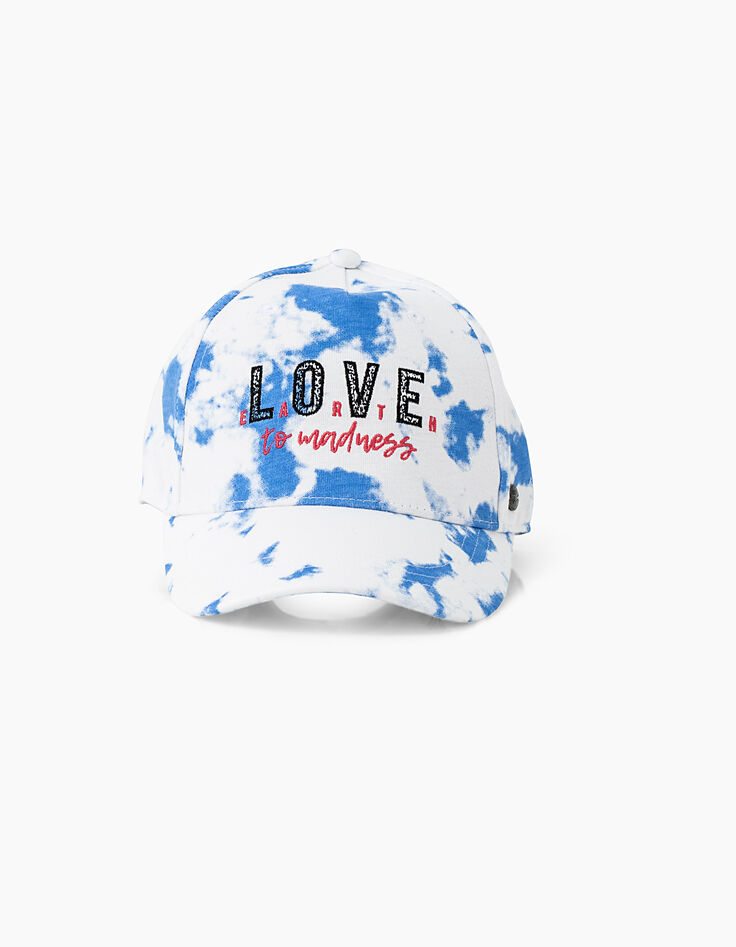 Casquette bleu lavande LOVE EARTH fille-4 Casquette bleu lavande LOVE EARTH fille-4