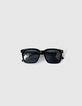 Sonnenbrille schwarz, rechteckig Herren-6