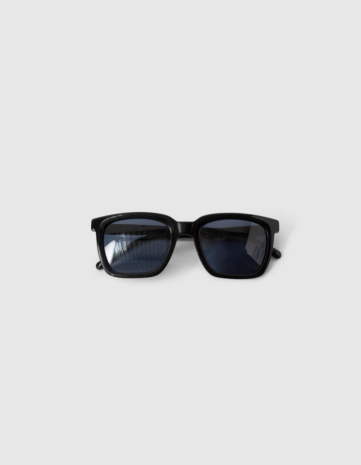 Sonnenbrille schwarz, rechteckig Herren-6