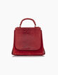 Sac à main trapèze lipstick en cuir effet python I.Code-1