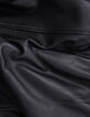 Schwarze Oversize-Damenbomberjacke aus Leder-6