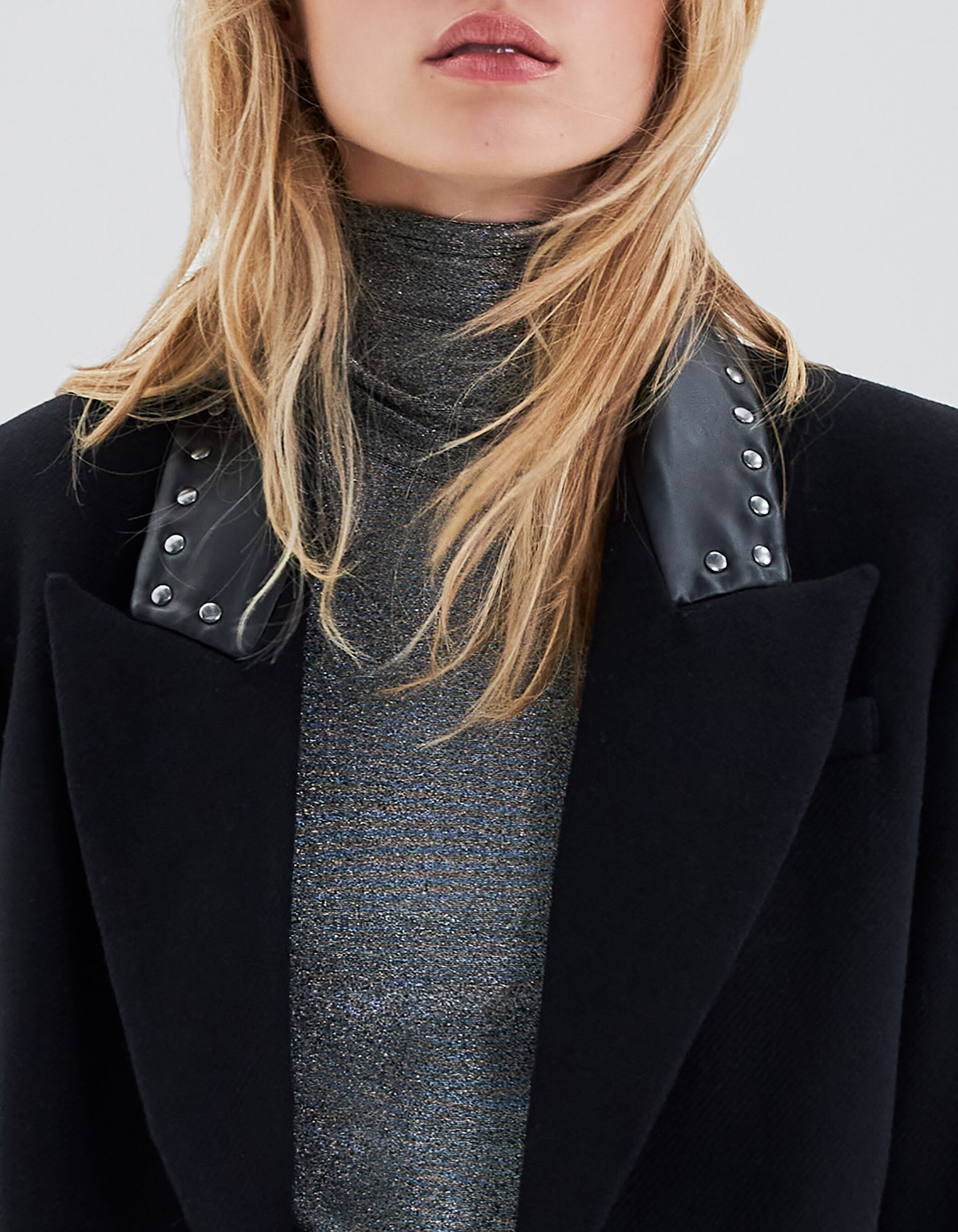Ikks manteau noir femme sale
