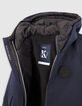 Parka 2-en-1 marine doudoune motif jacquard garçon-6