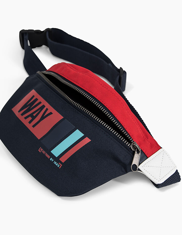 Riñonera navy, blanco y rojo WAY niño -3
