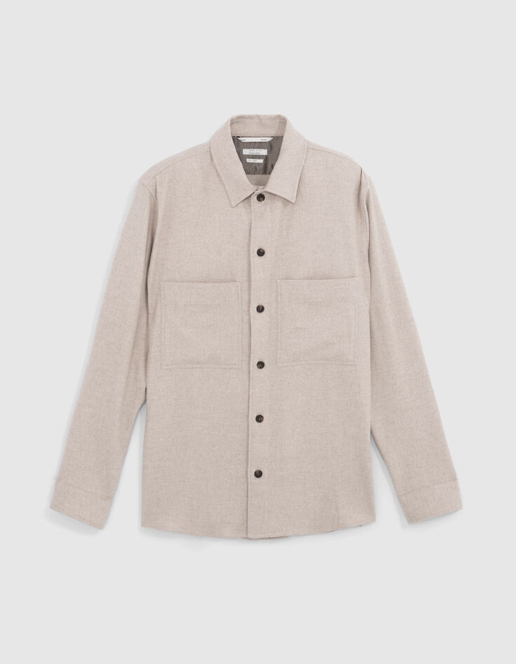Surchemise REGULAR naturel façon flanelle Homme-7 Surchemise REGULAR naturel façon flanelle Homme-7