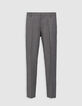 Men&rsquo;s black semi-plain chinos-6