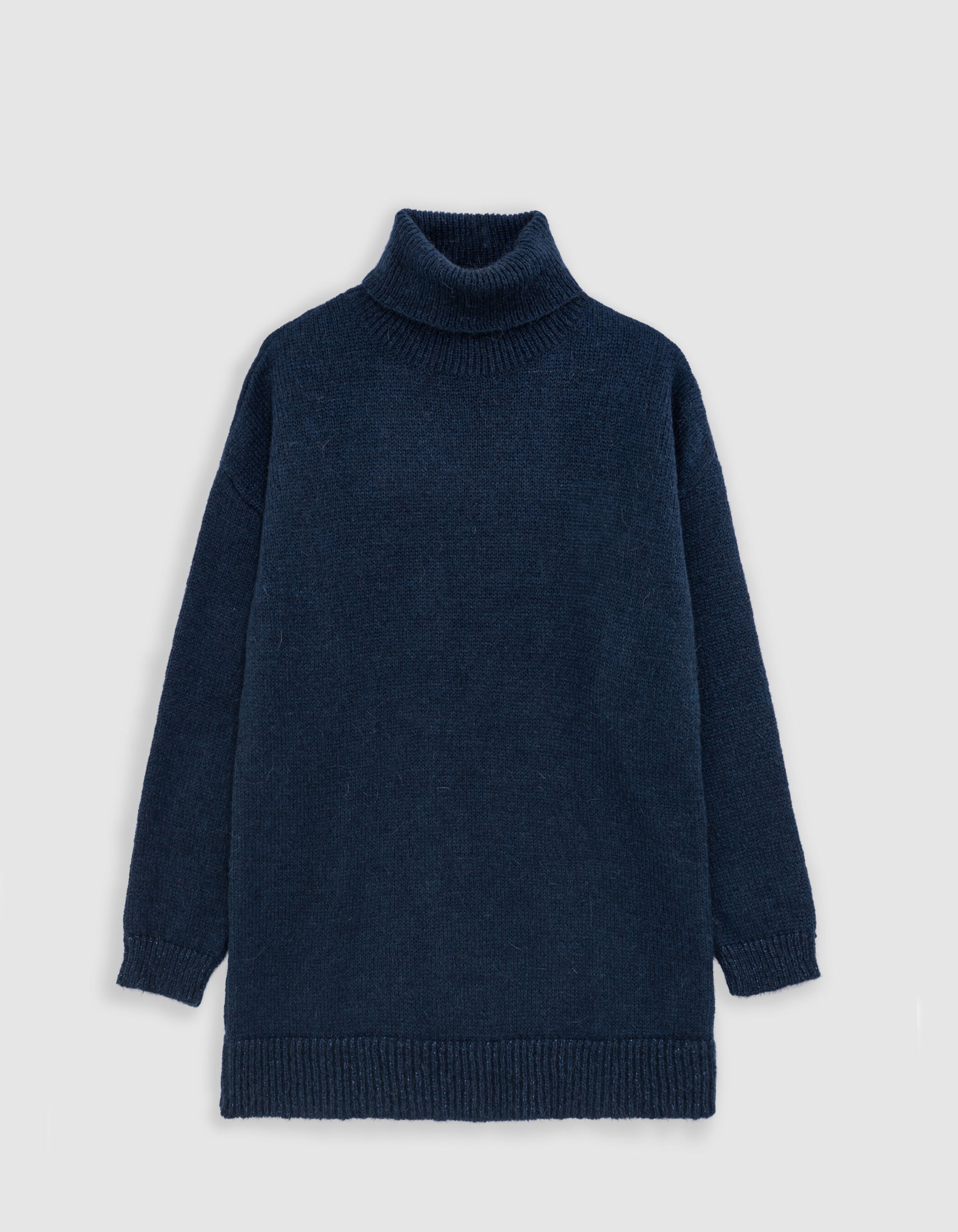 Navy turtleneck sweater women's top