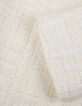 Veste bol&eacute;ro blanche effet tweed manches 7/8e Femme-8