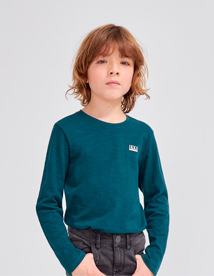 Tee-shirt émeraude Essentiel coton bio-4