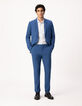 Pantalon de costume bleu indigo Homme-1