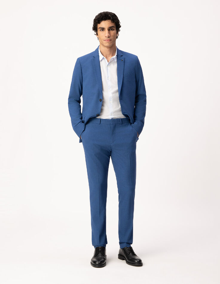 Pantalon de costume bleu indigo Homme-1