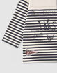 T-shirt marinière bi motifs bébé garçon-4