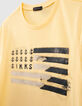 Camiseta amarilla algodón lentejuelas reversibles-5