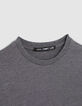 Graues Jungenshirt mit geflockter Tasche-2