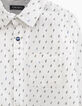 Boys’ white flash print shirt -4