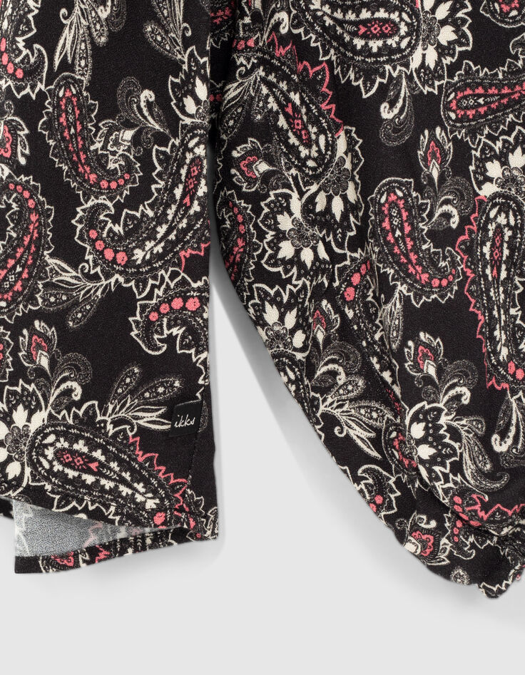 Blusa negra estampado cachemira ni&ntilde;a-7