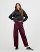 Girls’ grey velvet knit hoodie-2 Girls’ grey velvet knit hoodie-2