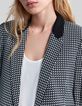 Zwarte blazer LENZING&trade; ECOVERO&trade; grafisch Dames-4